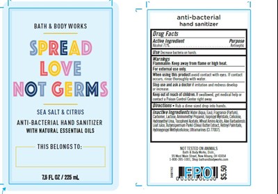 Ab Hs Spread Love Not Germs (sea Salt And Citrus) (Ab Hs Spread Love Not Germs (sea Salt And Citrus))
